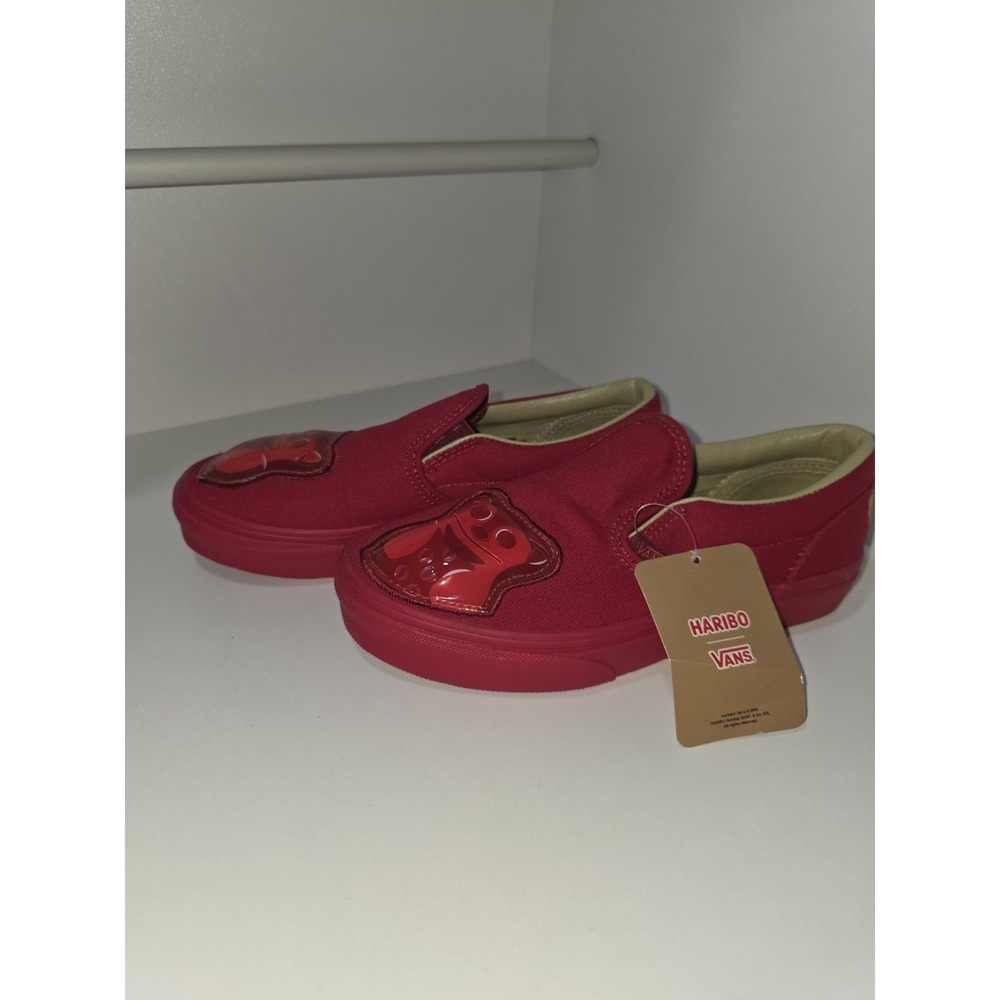 Vans x Haribo Kids‎ Slip-On Red Gummy Bear Shoes Size 3.0 US - New Without Box